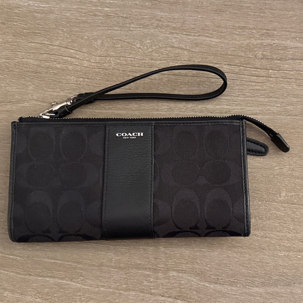 Coach Black Wristlet